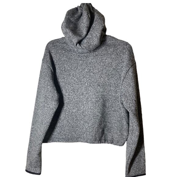 PINK Victoria's Secret Gray Hooded Cropped Pullover - M - Picture 1 of 5